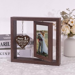 1 Year Anniversary Picture Frame Gifts for Men Women, 1st Anniversary Frame G…