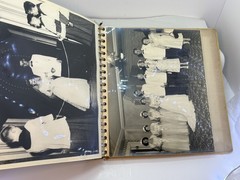 Vintage Wedding Album 17 Photos Ephemera 8”x10” Black and White 1953