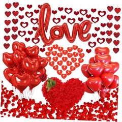 1181PCS Romantisches Valentine’s Day Decorations Kit with 1000 Pcs Silk Rose