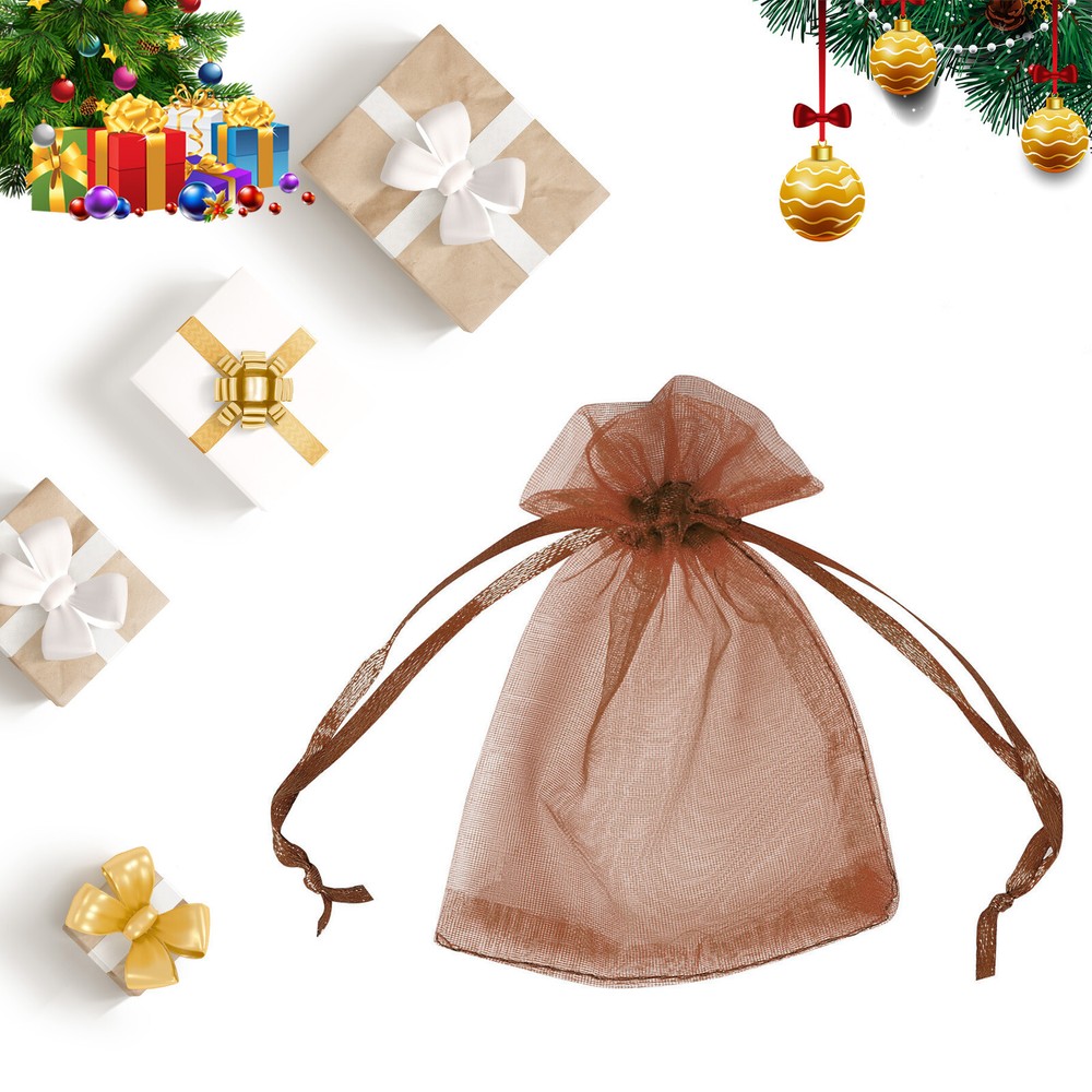 100/200pcs 4×6″ Drawstring Organza Bags – Wedding Party Candy Jewelry Pouches