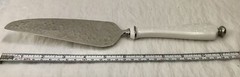 NEW LENOX WEDDING PROMISES CAKE SERVER OPAL INNOCENCE STAINLESS STEEL BLADE￼