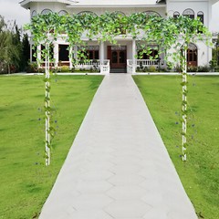 Metal Arbor Wedding Arch Garden Trellis Pergola Arbor for Climbing Plant Flower