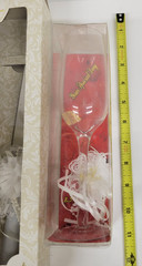 12″ Wedding Cake Knife w/2 Clear Glass 8.5″ Wine Glasses «Your Special Day»