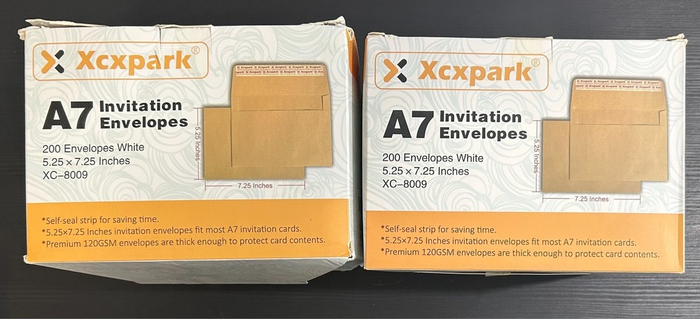 200 A7 Envelopes 5.25×7.25 Brown Kraft – Self Seal – Buy 1 or 2 – Fast Shipping