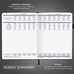 Clever Fox Income & Expense Tracker Large – Accounting & Bookkeeping Ledger Book