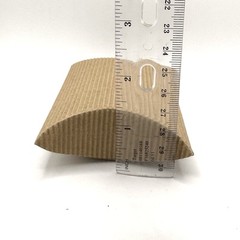 20 Pcs Corrugated Kraft Pillow Box Gift Party Favor Jewelry Candy Goody Bag