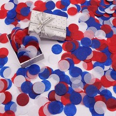 White Confetti 1 inch Paper Circles for 1.6 Ounce (Pack of 1),