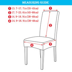 Chair Covers for Dining Room Spandex Stretch Printed Chair Slipcover Party Decor