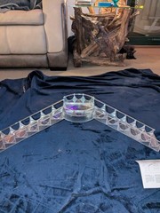 Wilton Wedding 3pc Crystal-Look Bridge & Stairway Set Cake Topper Clear Tier G43