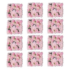 12pcs Artificial Flower Wall Panels Wedding Backdrop 60x40CM (each) Pink
