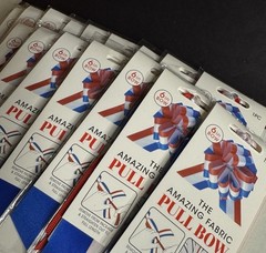 Red White Blue USA Party Decor Fabric Pull Bow 6” Patriotic LOT of 17