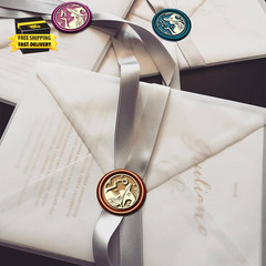 Wax Seal Stamp Kit, Witch Initial Letter a with 10 Colors Sealing Wax Beads, Com