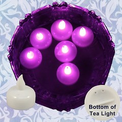 FREESH 18X Waterproof LED Floating Tealight Flameless Candle Wedding Party Pink