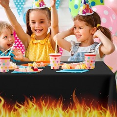 GZBJMYGS Flame Torch Tablecloths 8″ x (Rectangular), Multi Color