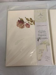 New Laura Ashley Gartner studios 2/50 Count Print Your Programs 8.5 X 11 Read