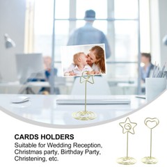 6Pcs Number Birthday Picture Table Number Holder Table Number Stands for Wedding