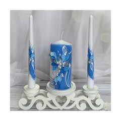 Unity Candle Set for Wedding Ceremony & Reception – 6” Pillar & Two