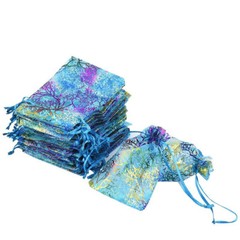50/100/200 Sheer Coralline Organza Favor Gift Bags Jewelry Pouches Wedding Party