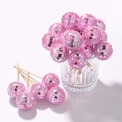 Yescom 20PCS 1.6″ Small Disco Ball Mirror Mini Hanging for Events Wedding Party