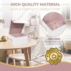 3-Pack Bridesmaid Gift Boxes with Lid Collapsible 9.25″x9.25″x3.75″ Present Box
