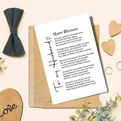 Romantic Husband Birthday Card from Wife, Funny Birthday Card for Husband, Po…