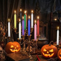 40 Pack Assorted Color Spell Chime Candles-4 Inch Mini 40Pack, Multicolor