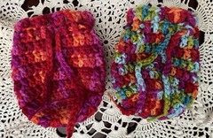 2 Crochet Drawstring Bags Wedding Party Favor Pouch Jewelry Gift Coin Dice Bags
