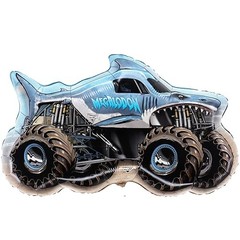 85cm (33″) Monster Jam » » Foil Balloon – Monster Truck Shaped Megalodon