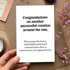 Funny Astronomy Birthday Card for Woman Man, Snarky Getting Older Birthday Ca…