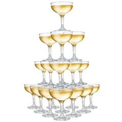 Set of 20 Coupe Cocktail Glasses, 5 Oz Small Acrylic Martini Glasses,