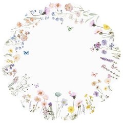G.R.I – 50 Pcs Summer Flower Paper Place Mats, Watercolor Wildflower Butterfly