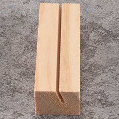 20 Pieces Wood Place Card Holders, Wooden Table Number Holder Stand Clamps2832