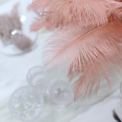 12 pcs 13-15″ long Mauve Genuine Ostrich FEATHERS Wedding Party Centerpieces