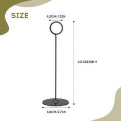 16 Pieces Table 8 inches Table Number Holders Place Steel Card Holders for Ph…