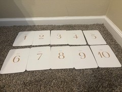 Zola Linen Paper Table Numbers 1-10