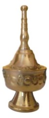Handmade Moroccan Small brass perfume bottle