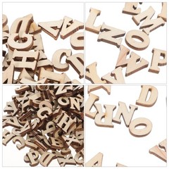 small wooden letters 15mm English Letters Wooden Pieces Small Natural