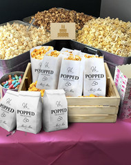 48 Pcs Engagement Popcorn Bags – Grease Resistant Wedding Party Favors