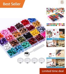 Versatile 624Pcs Wax Seal Beads in 24 Radiant Colors for All Craft Projects