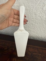 VTG Royal Danube Porcelain Cake & Pie Server Blue Rose Design Serving Utensil