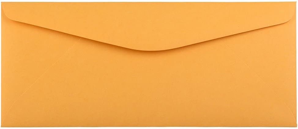 JAM PAPER #11 Envelopes – 4 1/2 x 10 3/8 – Brown Kraft #11, 50 Per Pack