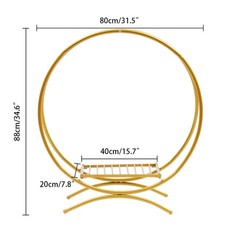 Round Metal Flower Stand Wedding Load 5kg Decoration Stand Spacious Display Area