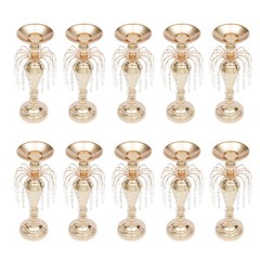 10 Pcs Vase & Pillar Candle Holder for Tables Wedding Supplies Decoration