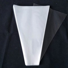 100 Pcs Clear Plastic Flower Cellophane Bags Transparent Bouquet Sleeves Rose…