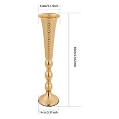 10pc Flower Stand For Wedding Party Decor 5.51*23.62in Gold Flower Stand