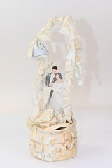 VTG RETCO 1965 Wedding Cake Topper Bride Groom Arch Mid Century 10 Inch