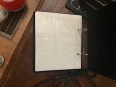 Silver Ring Binder Wedding Photo Album Portfolio Metal with Rings & Inscription