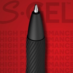Sharpie S-Gel Gel Pens, Black Barrel, Medium Point (0.7mm), Black Gel Ink, 12 Co