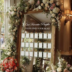 Gersoniel Sage Green Wedding Seating Chart Kit
