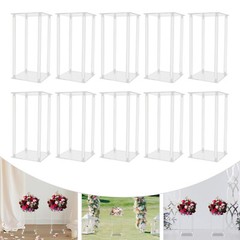 Freestand Floral Riser for Event & Home Decor 10 Pack Clear Acrylic Flower Stand